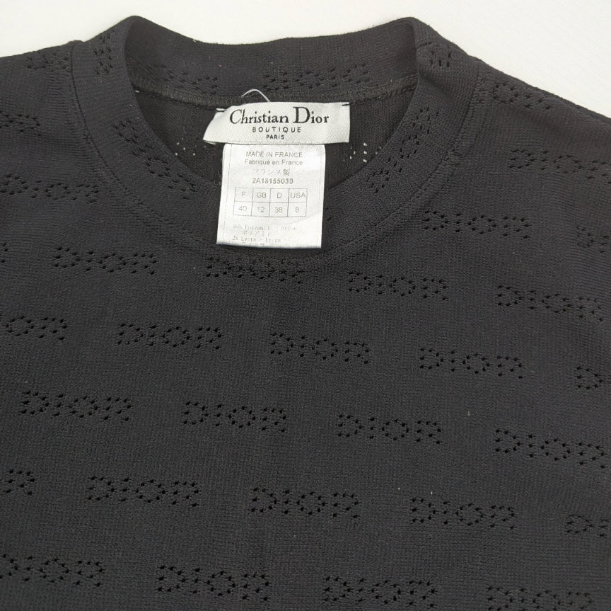 Dior by Galliano monogram long-sleeved t-shirt