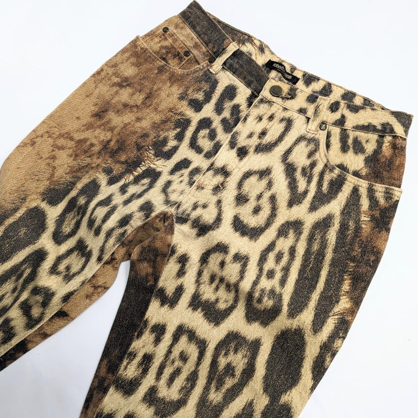 Roberto Cavalli animal print jeans - S