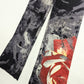 Cavalli abstract pattern and flower jeans pants - S