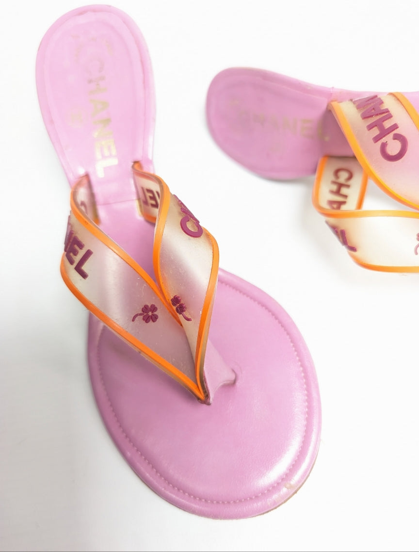 Chanel Heel Flip Flops - EU36|UK3|US5