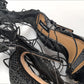 Dsquared2 Black High Top Lace Up Sandals - EU39|UK6|US8