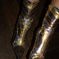Gianmarco Lorenzi gold python ankle boots - EU40|7UK|9US