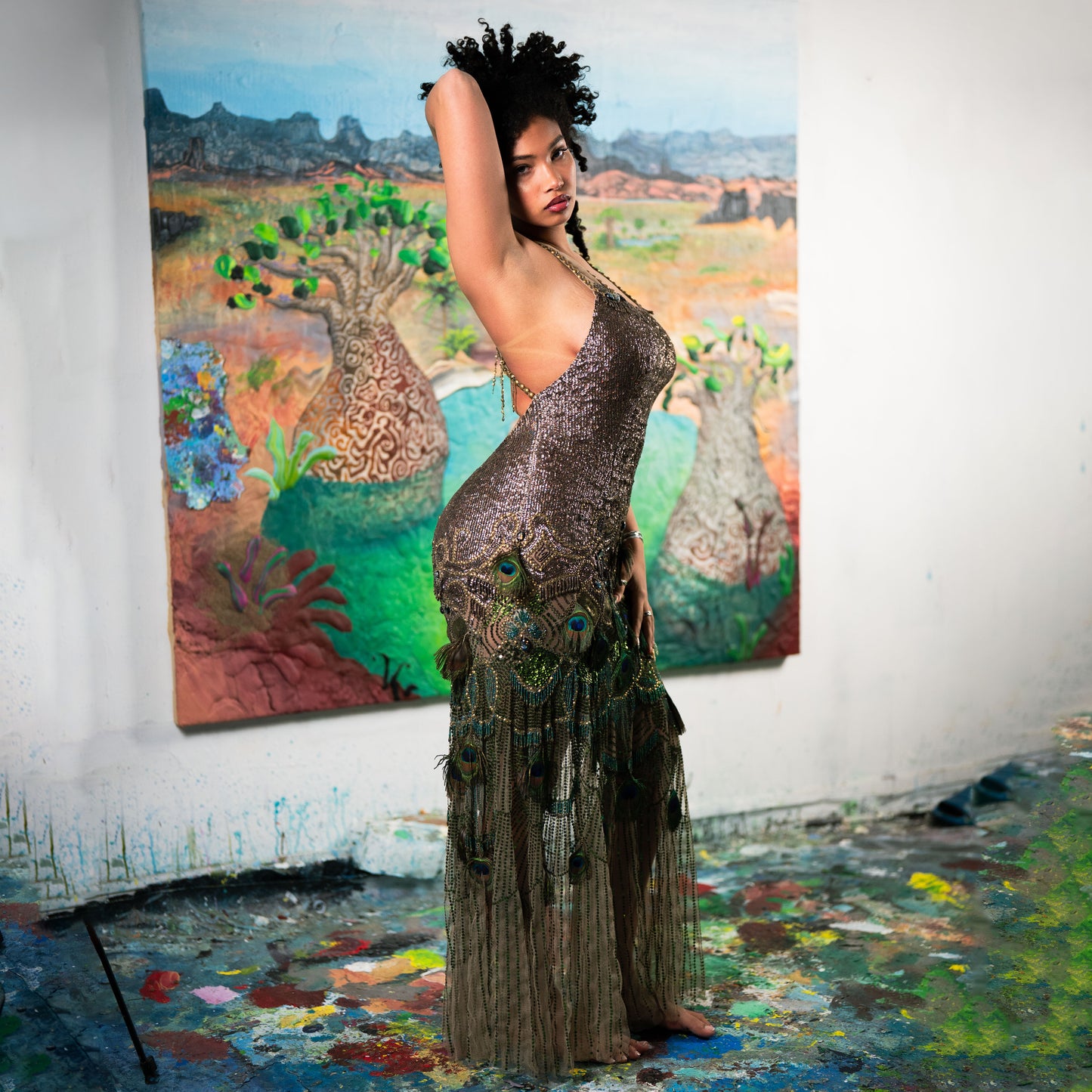 "Peacock" Dress by Jenny Packham