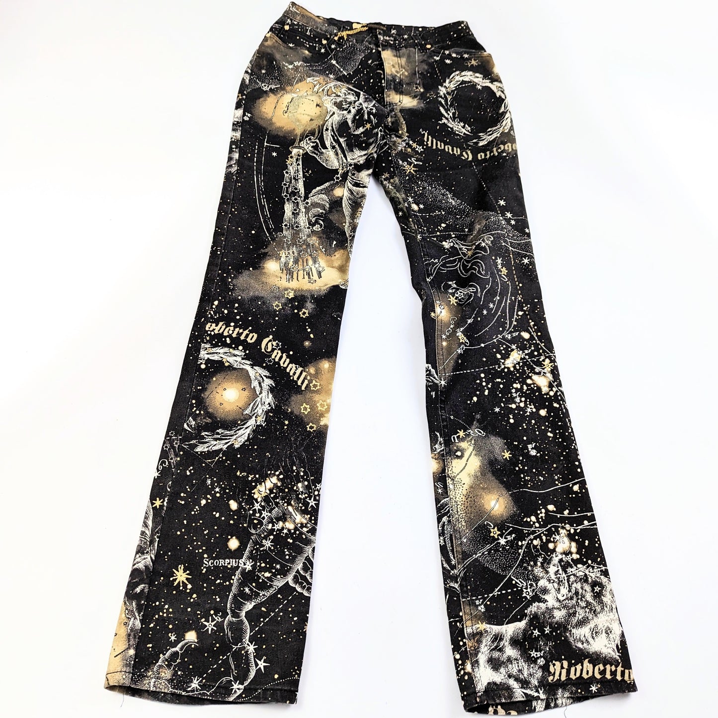 Roberto Cavalli Zodiac Constellation Print Jeans - AW2003 - S/M