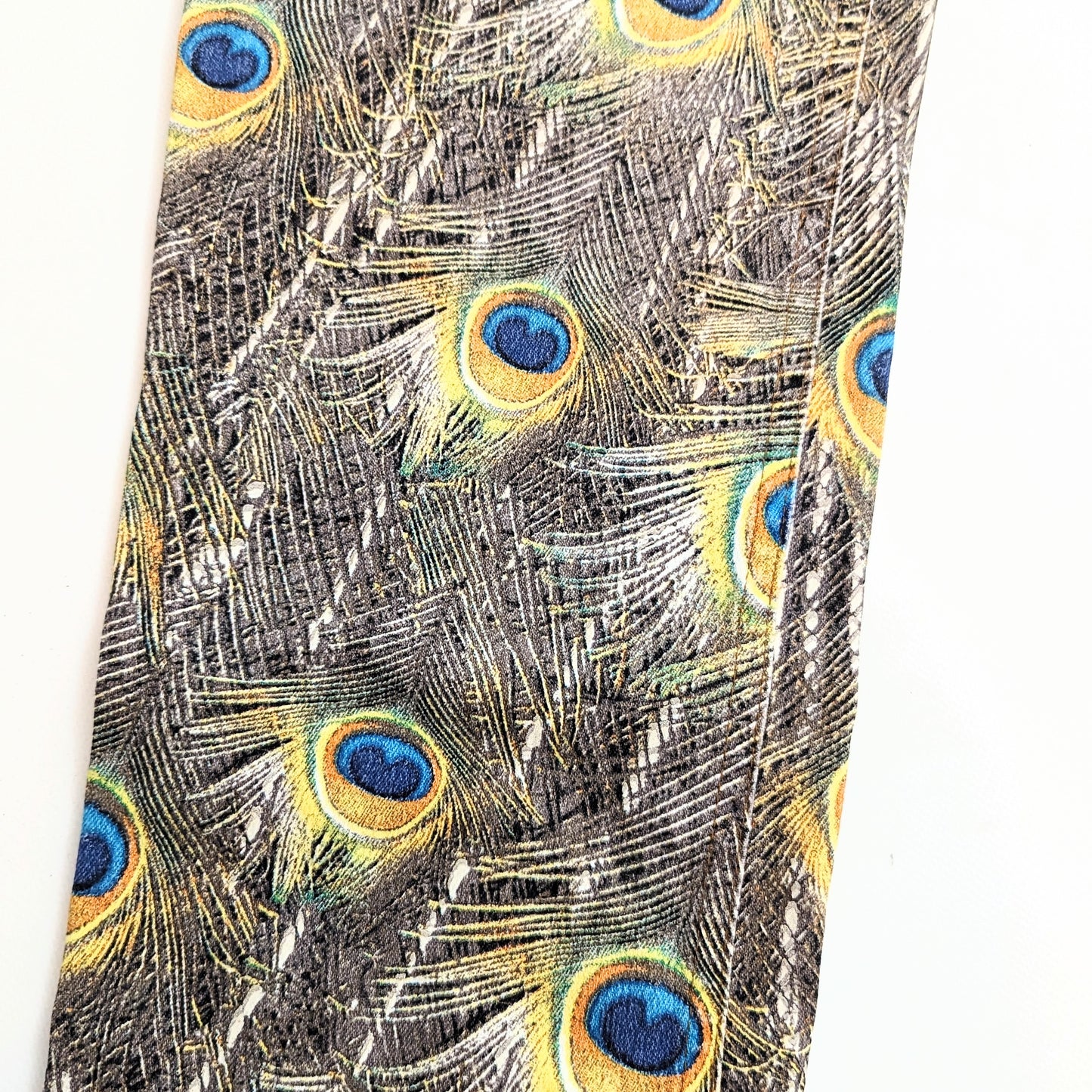 Roberto Cavalli peacock pattern jeans - L