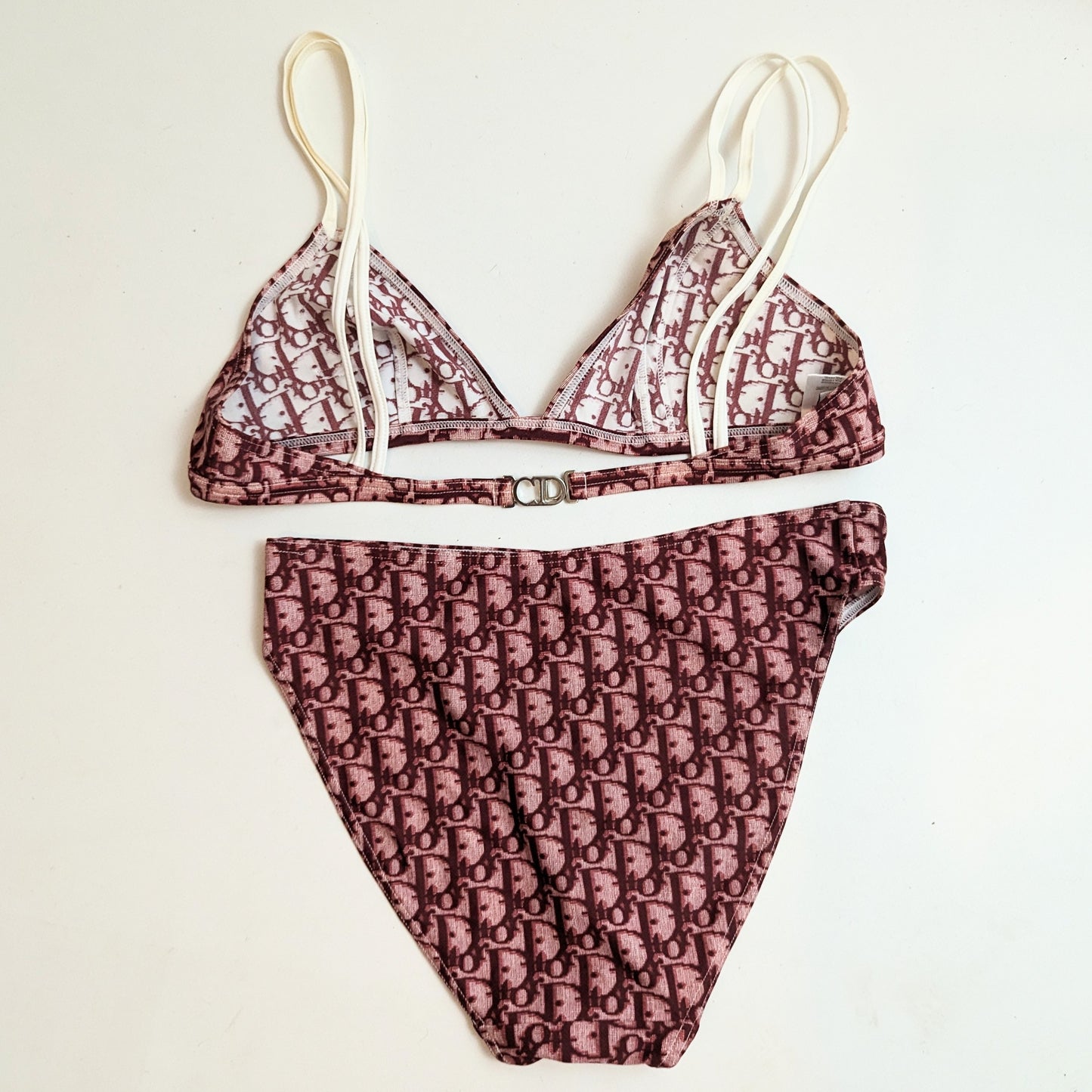 Dior burgundy monogram bikini by Galliano - S/S 2002