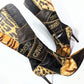 Roberto Cavalli leather and fur patchwork boots - EU38 | UK5 | US6.5