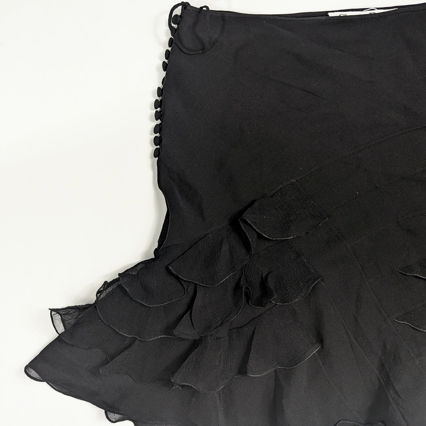 Dior by Galliano skirt in ruffled silk S/S 2004 - S