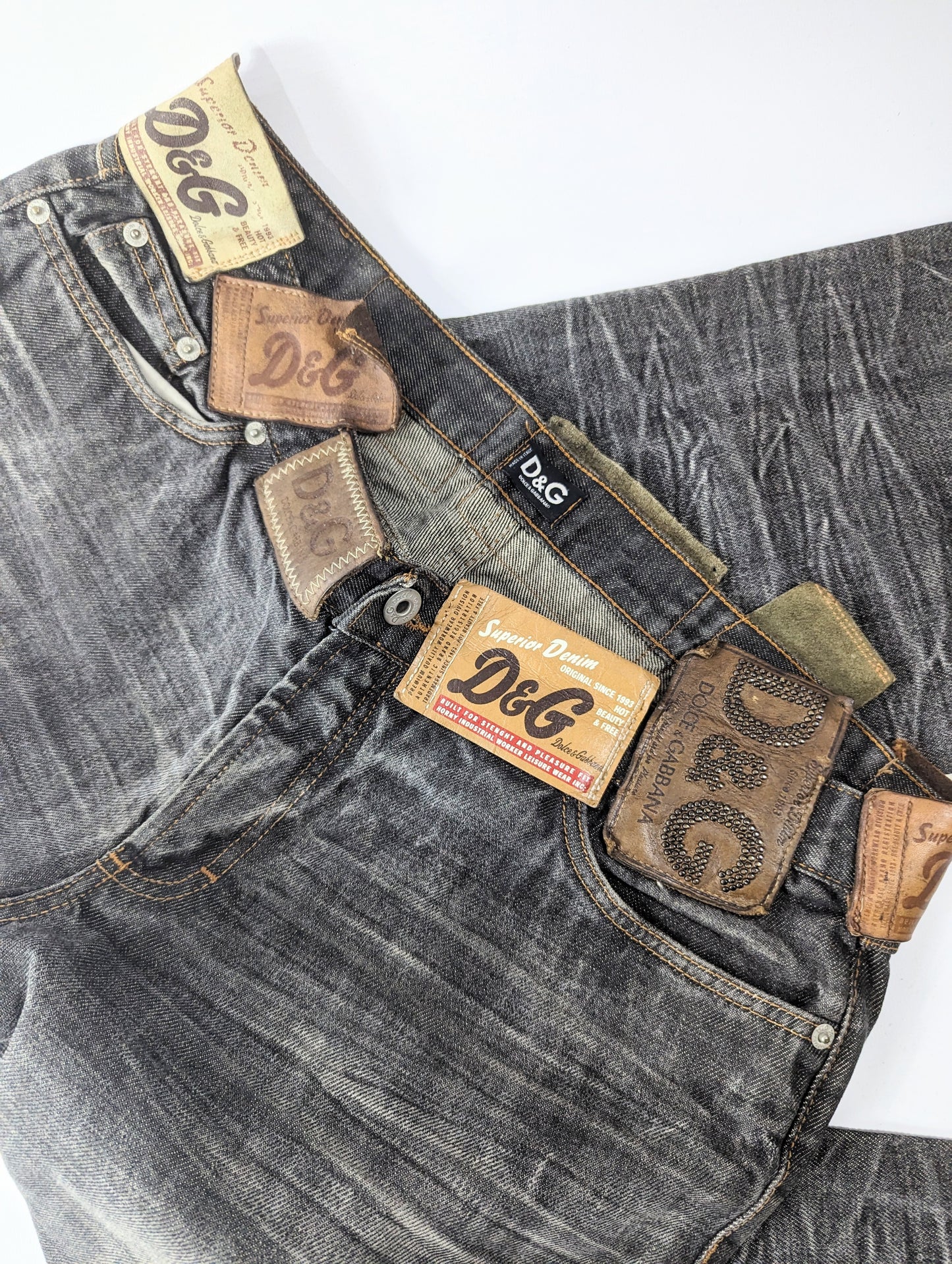 Dolce & Gabbana logo jeans - L