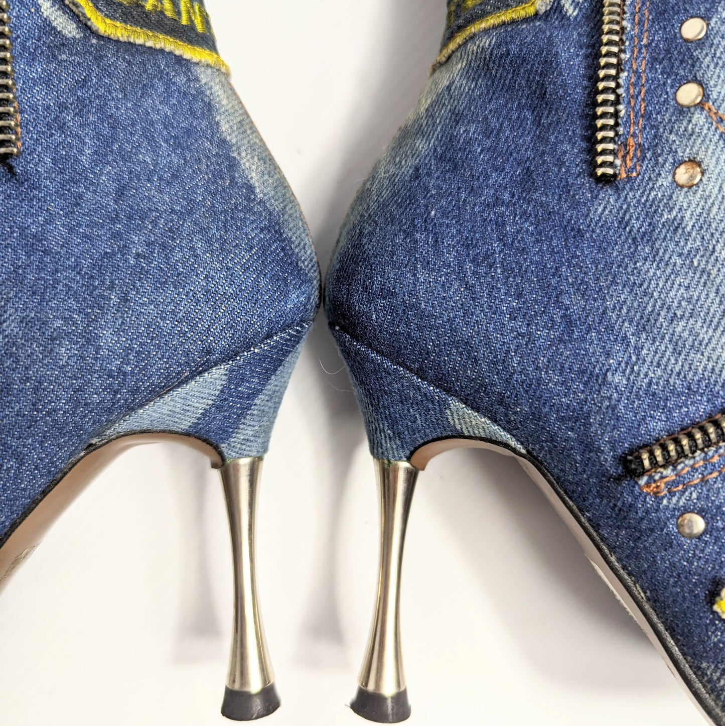 El Dantes denim patchwork boots - EU37|UK4|US6