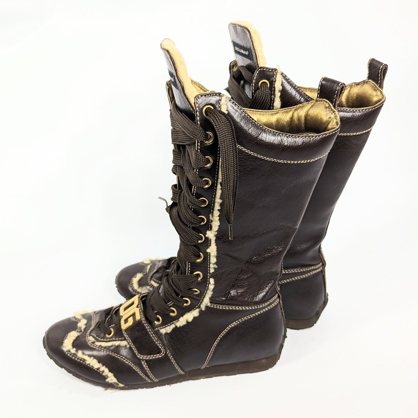 Dolce & Gabbana lace-up boots -EU37|UK4|US6