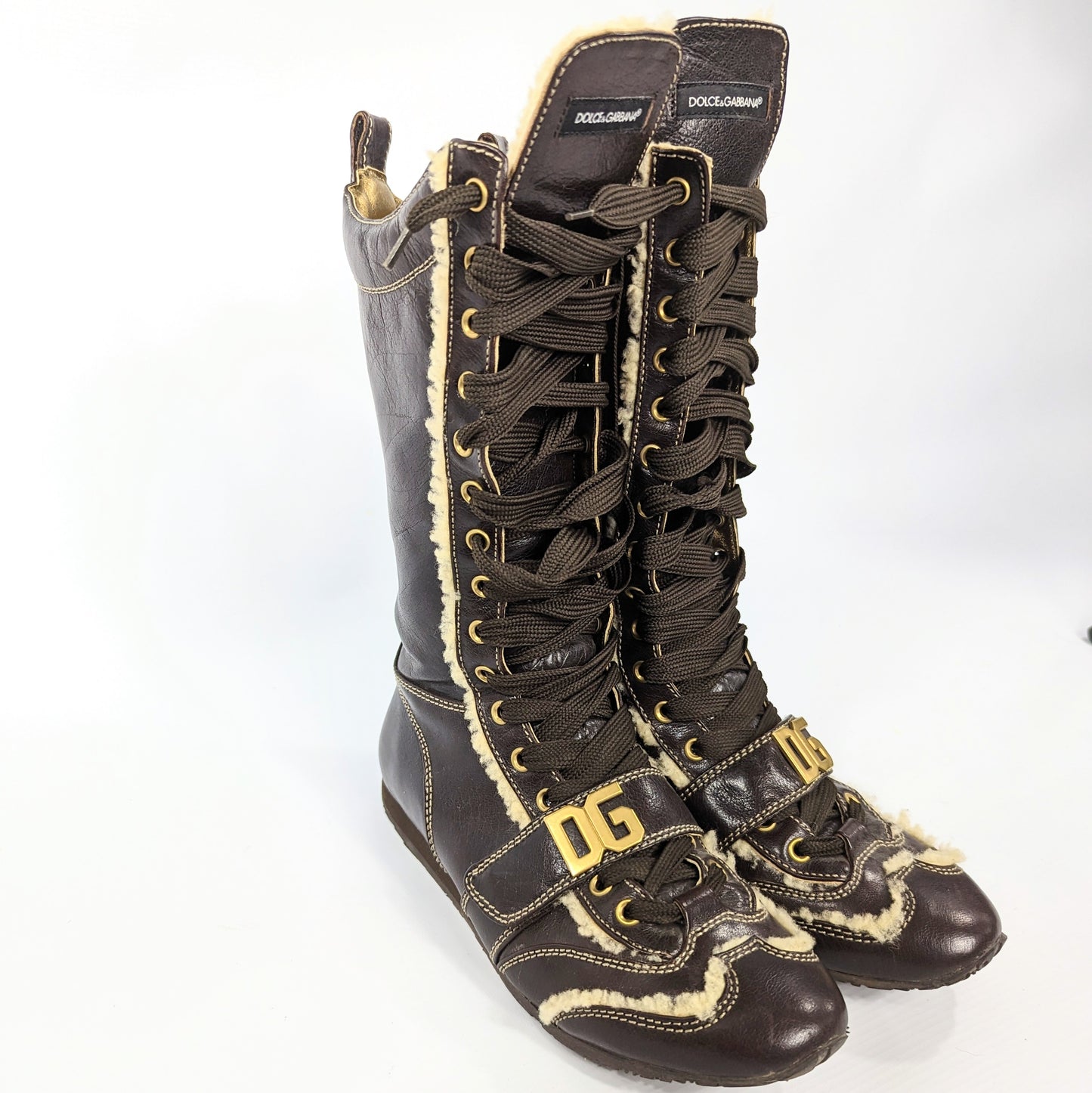 Dolce & Gabbana lace-up boots -EU37|UK4|US6