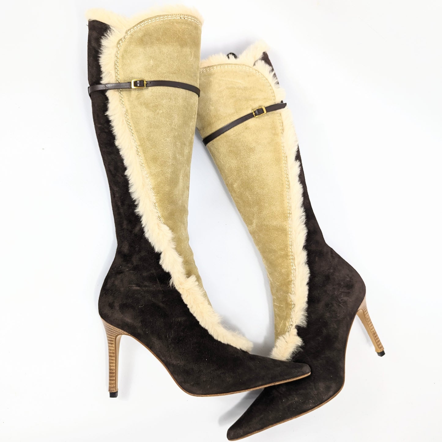 Italian suede and fur boots - EU38|UK5|US7