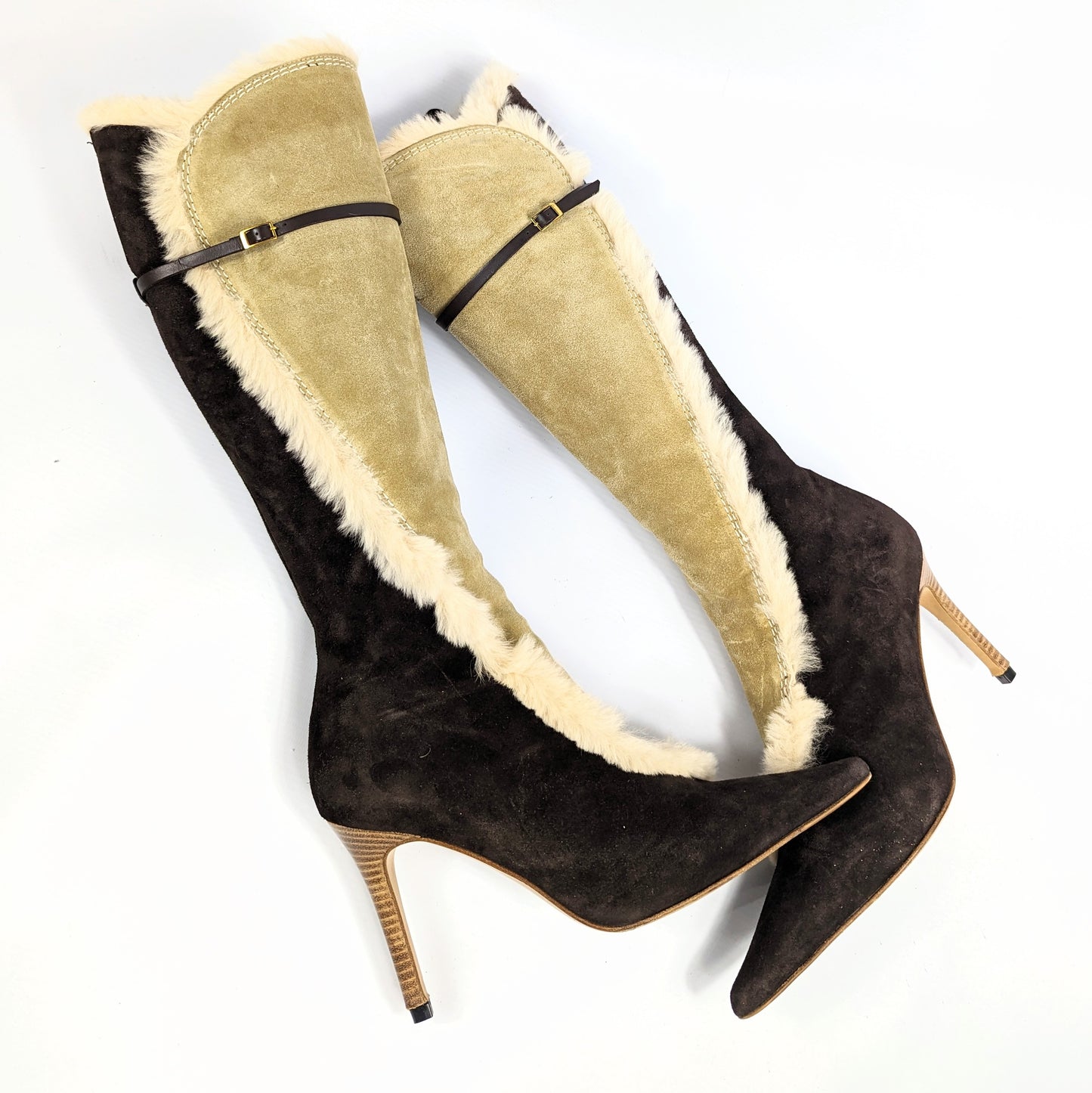 Italian suede and fur boots - EU38|UK5|US7