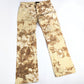 Roberto Cavalli shimmering beige floral jeans - S