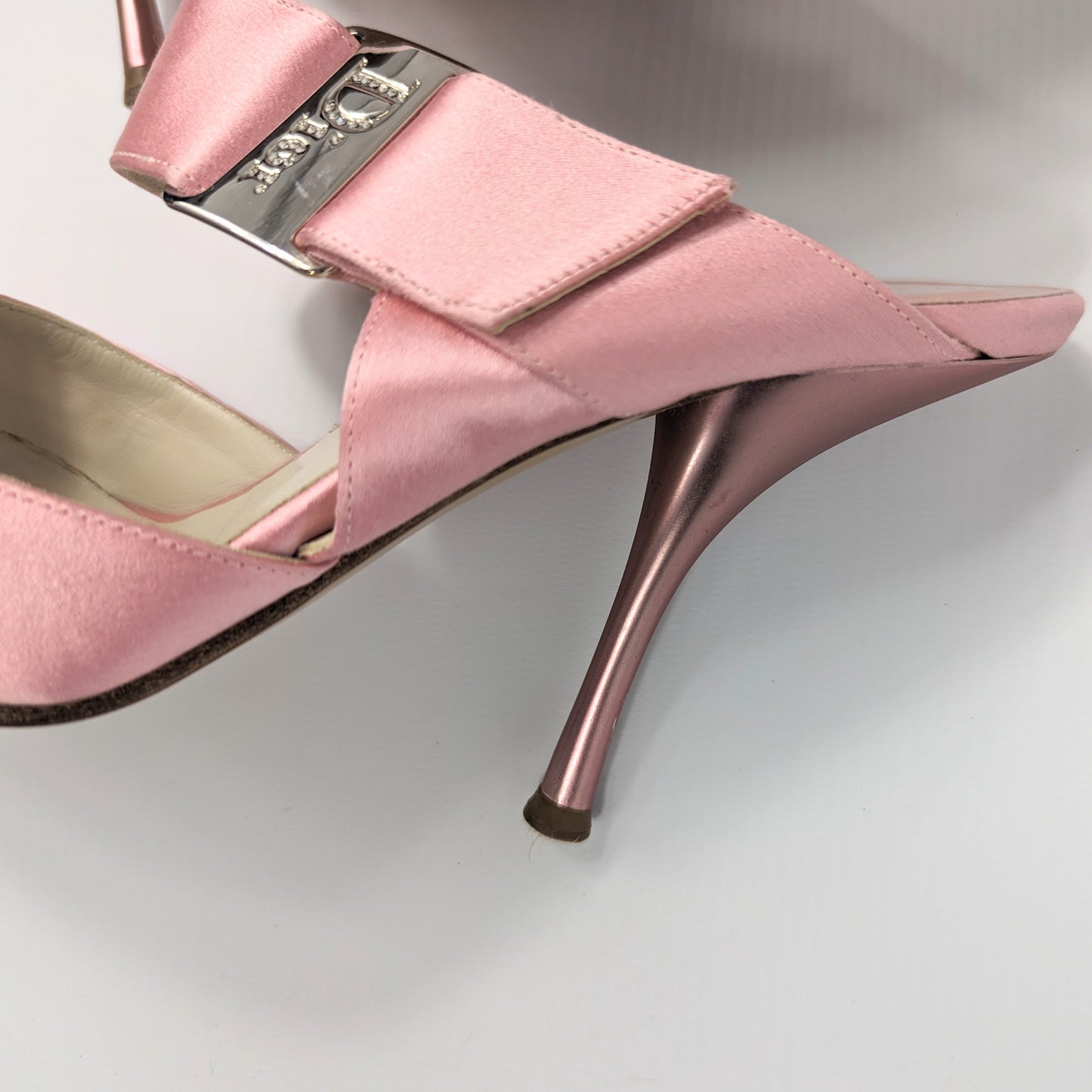 Dior by Galliano pink satin mules - FR38.5|5.5UK|8.5US