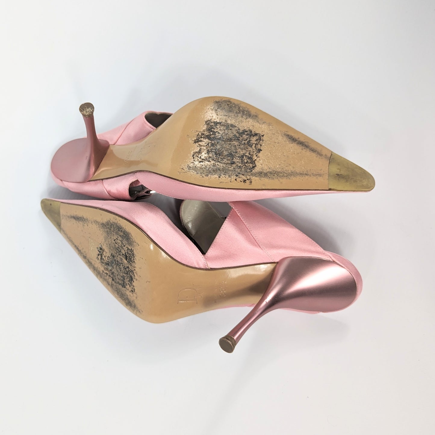 Dior by Galliano pink satin mules - FR38.5|5.5UK|8.5US