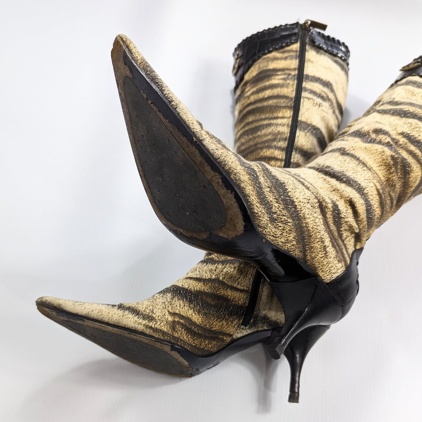 Cavalli tiger print boots - EU36|UK3,5|US5