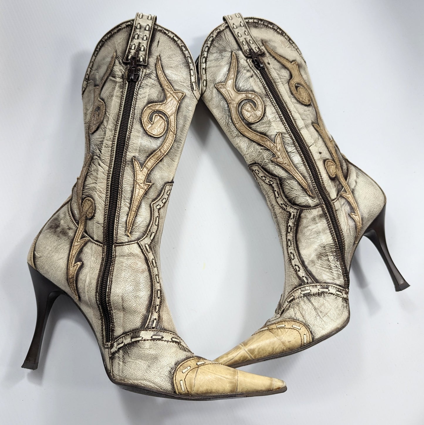 Vintage cowboy style boots - EU38|UK5|US6.5