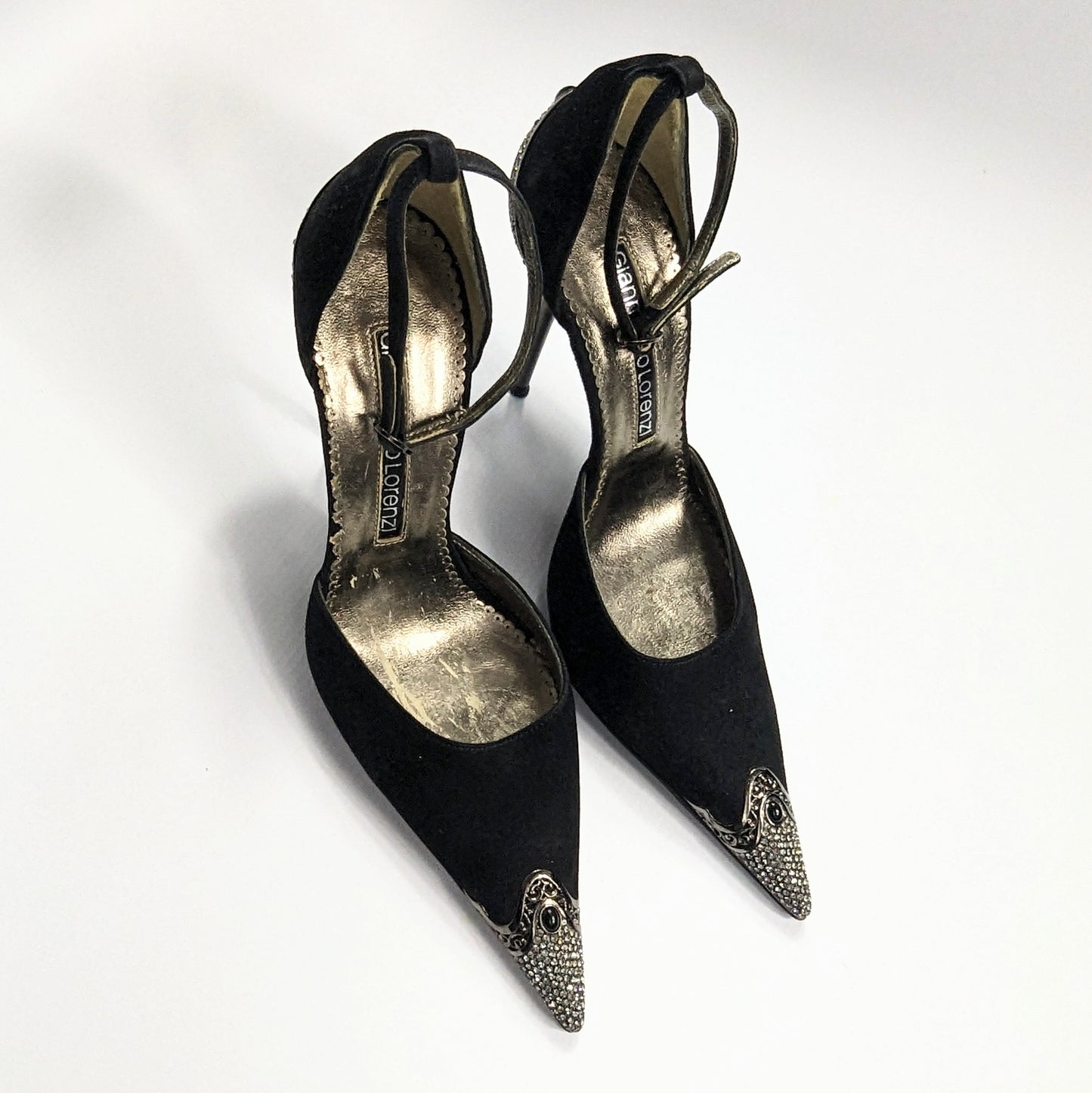 Gianmarco Lorenzi slingback adorned with Swarovski crystals - EU37|UK4|US6