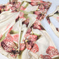 Roberto Cavalli flower silk set