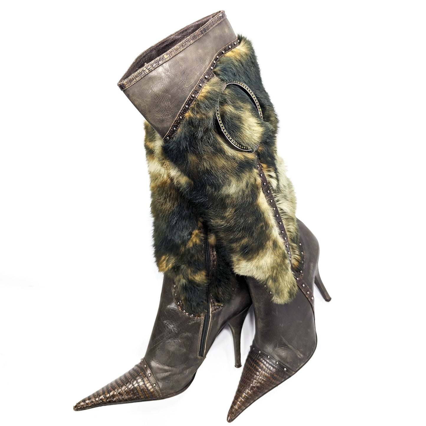 Brown fur boots el Dantes - EU40|7UK|9US