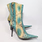 Gianmarco Lorenzi blue python ankle boots - FR39 | UK5.5 | US7