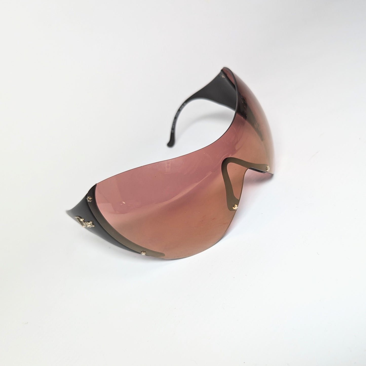 Pink and black Dior by Galliano SKI 1 mask sunglasses