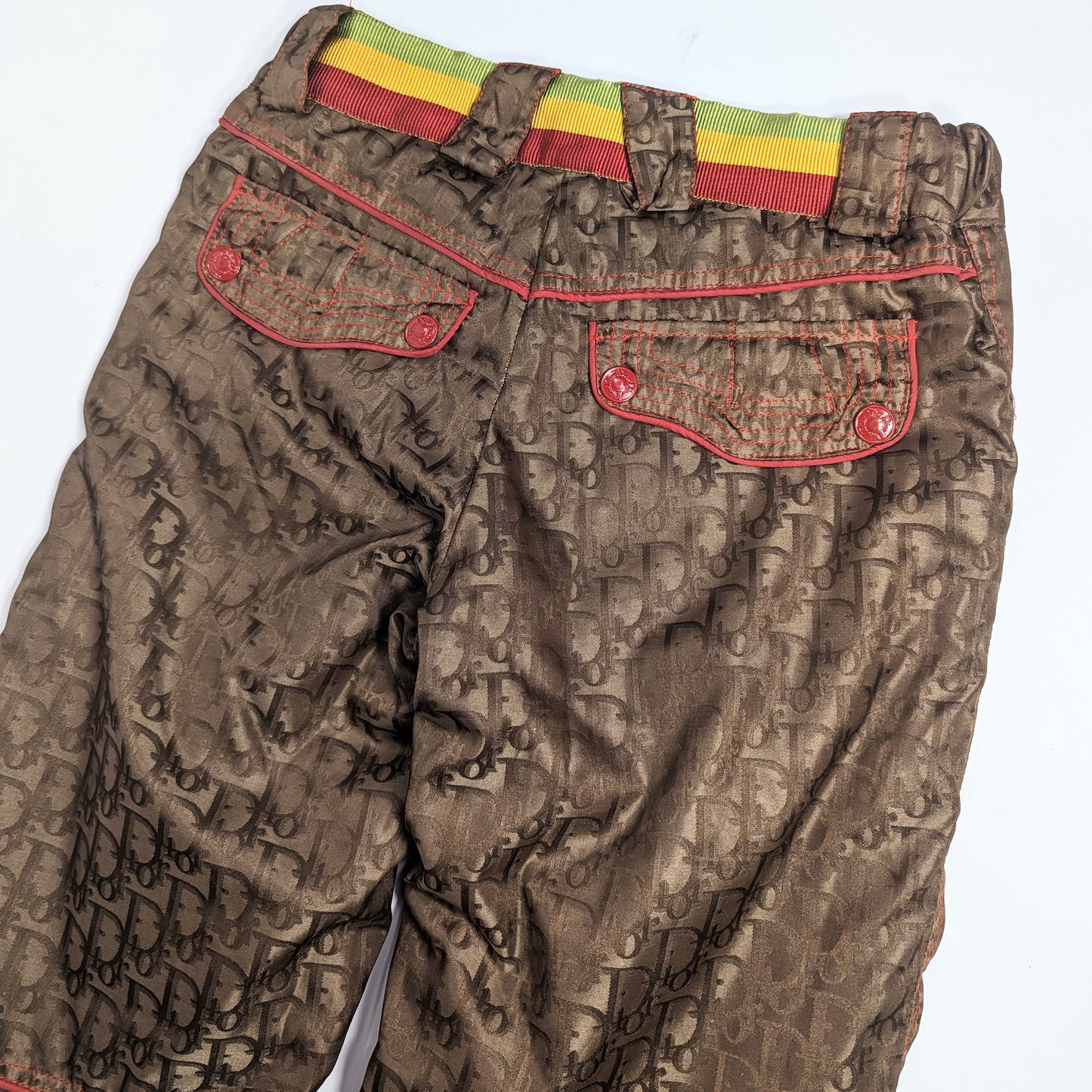 Dior by Galliano Rasta monogram pants