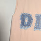 Dior by Galliano pink and denim tank top - S