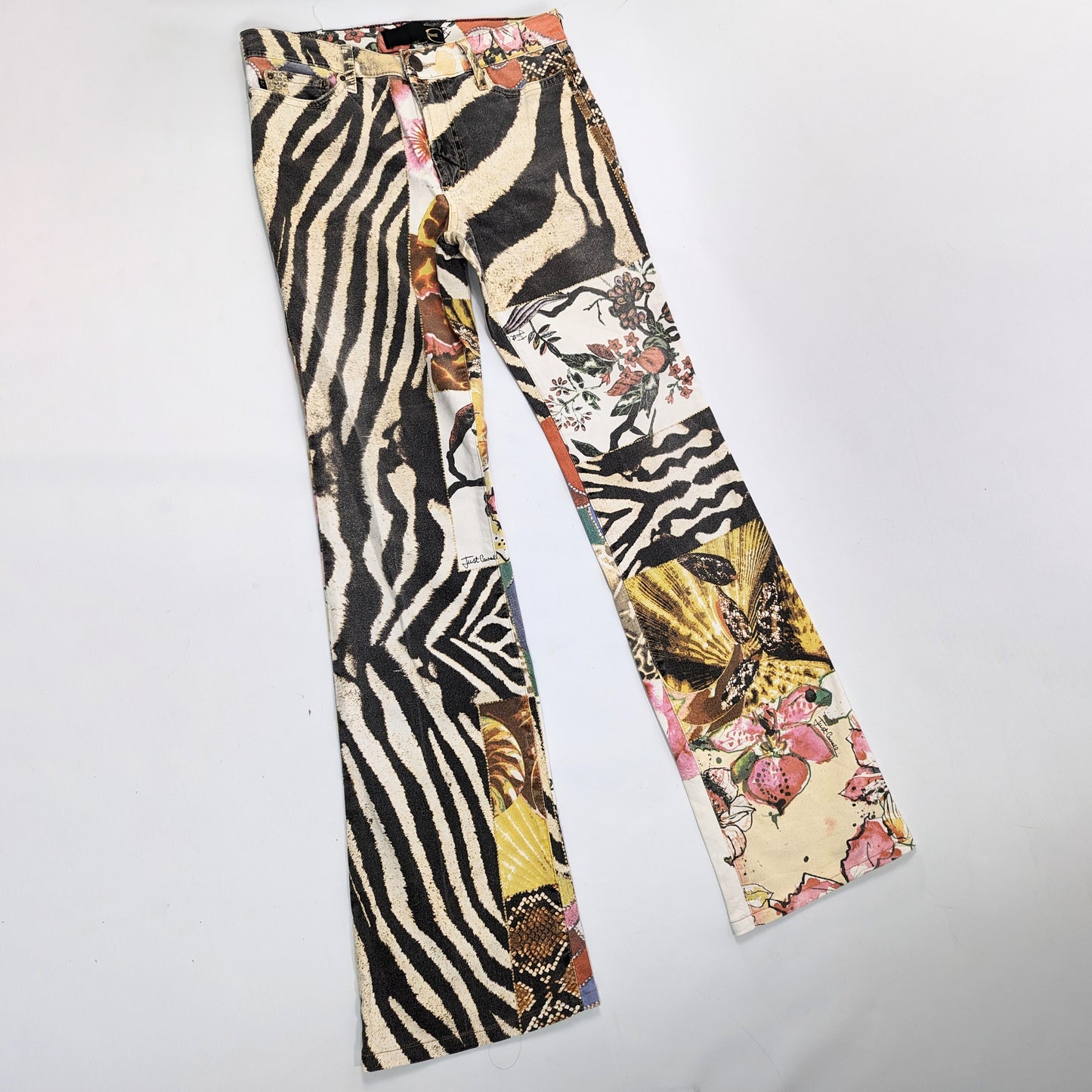 Cavalli multicolored patchwork pants - XS