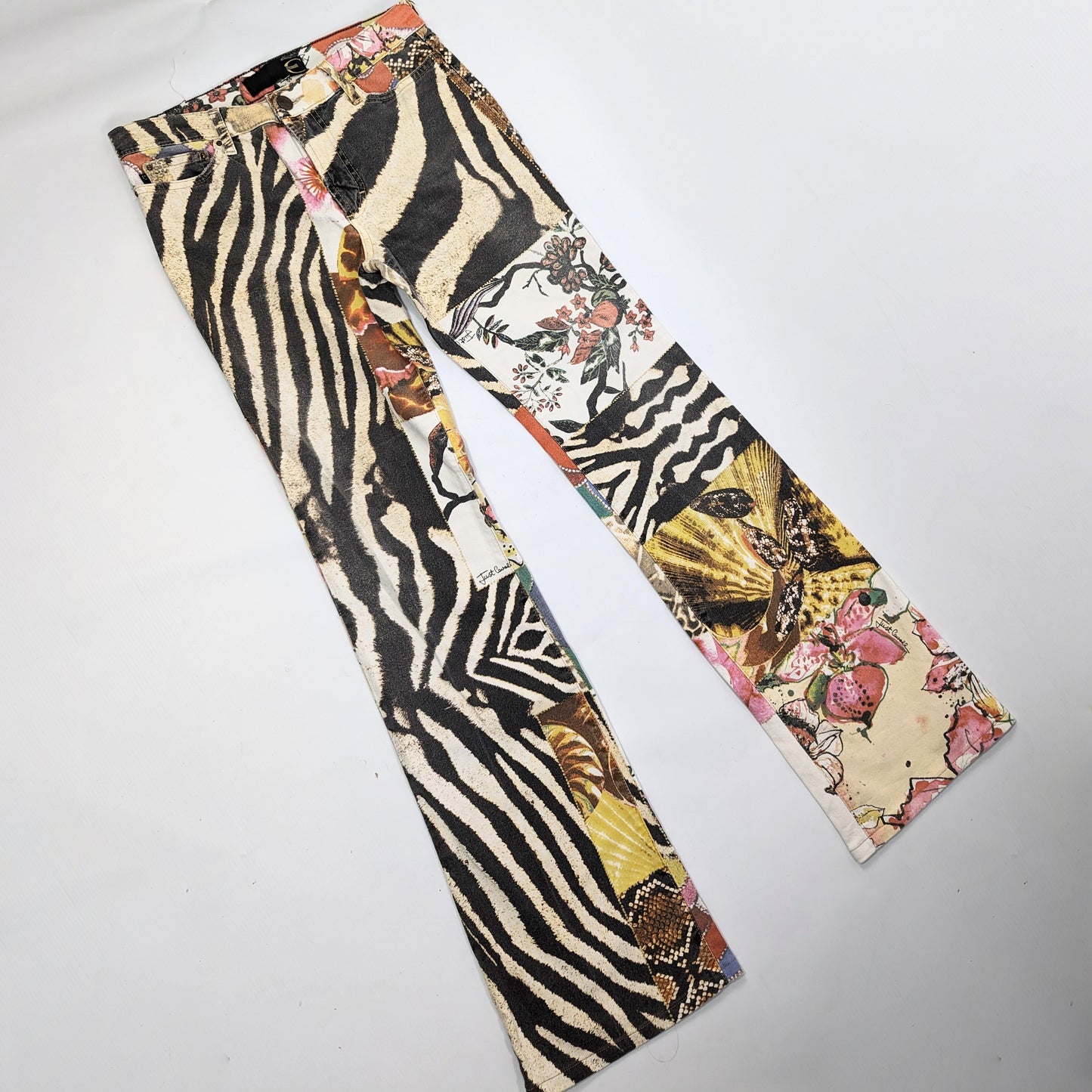 Cavalli multicolored patchwork pants - XS