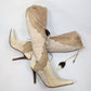 El Dantes beige fur and feather boots - EU40|7UK|9US