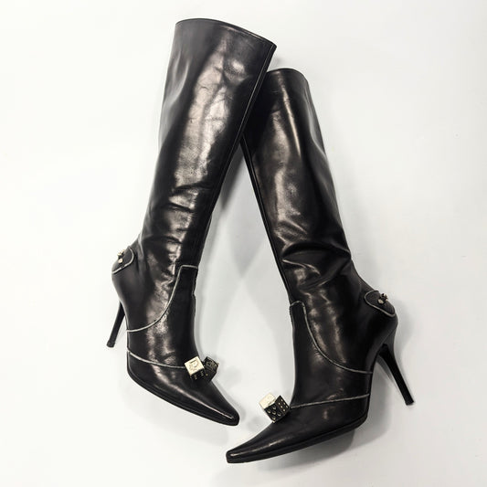 Dior "dice" boots by Galliano - EU37.5|UK4.5|US6.5