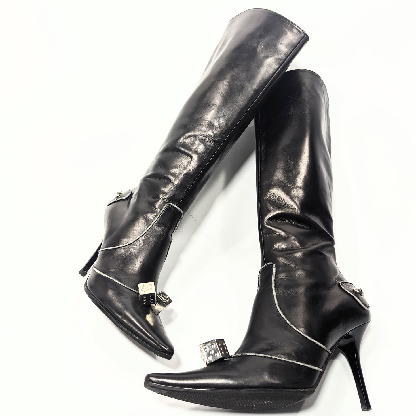 Dior "dice" boots by Galliano - EU37.5|UK4.5|US6.5