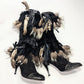 El Dantes fur and feather boots - EU40|7UK|9US