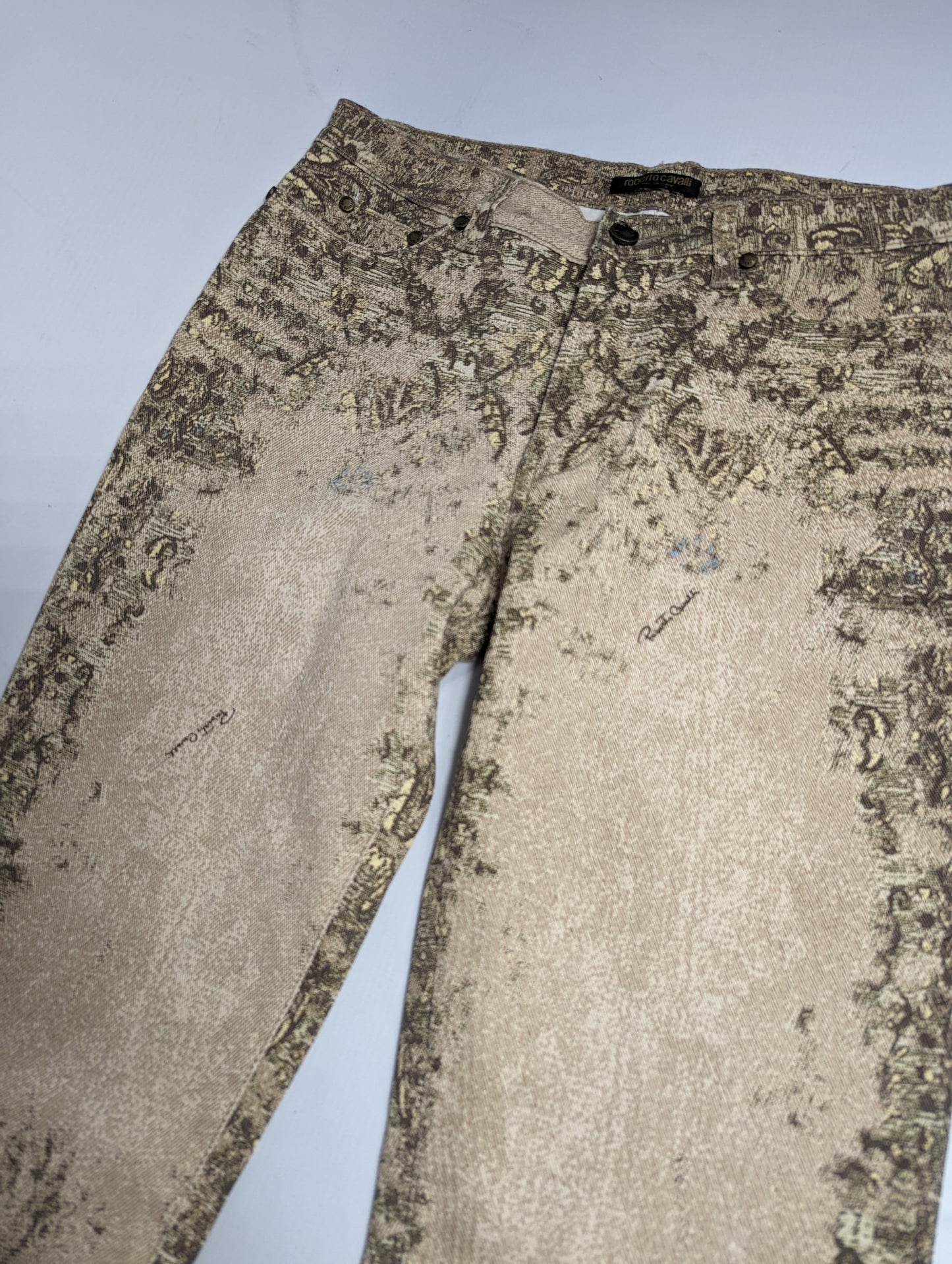 Roberto Cavalli jeans with "embroidery" pattern - S