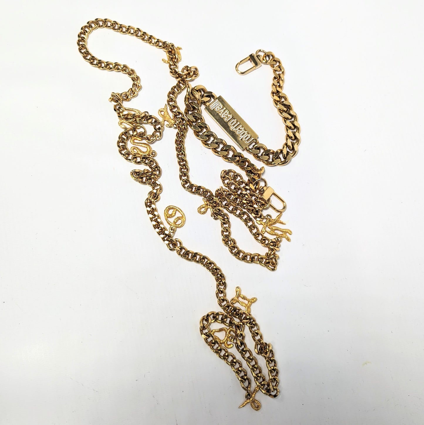 Roberto Cavalli gold chain "zodiac signs"