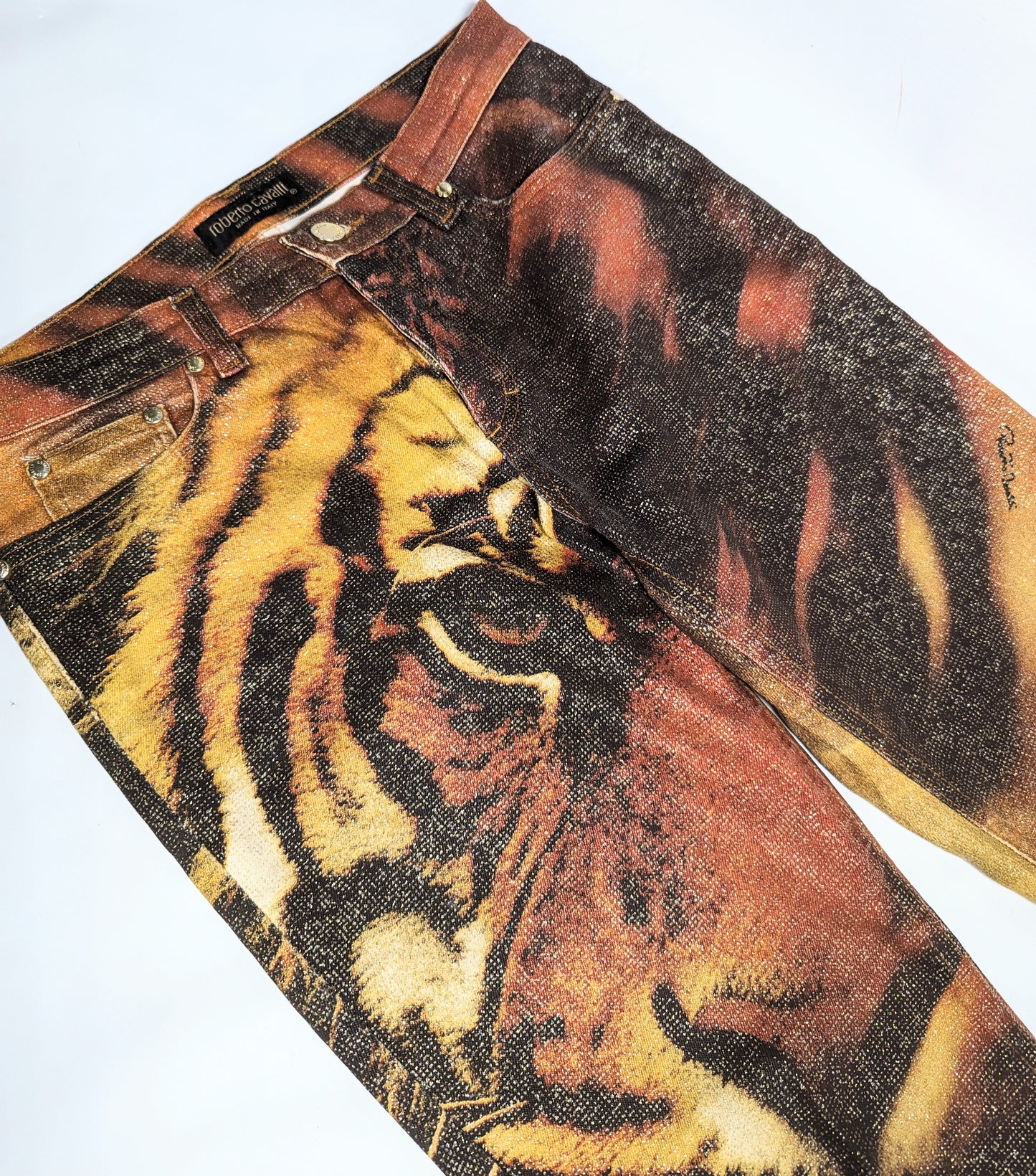 Roberto Cavalli "tiger" jeans - S