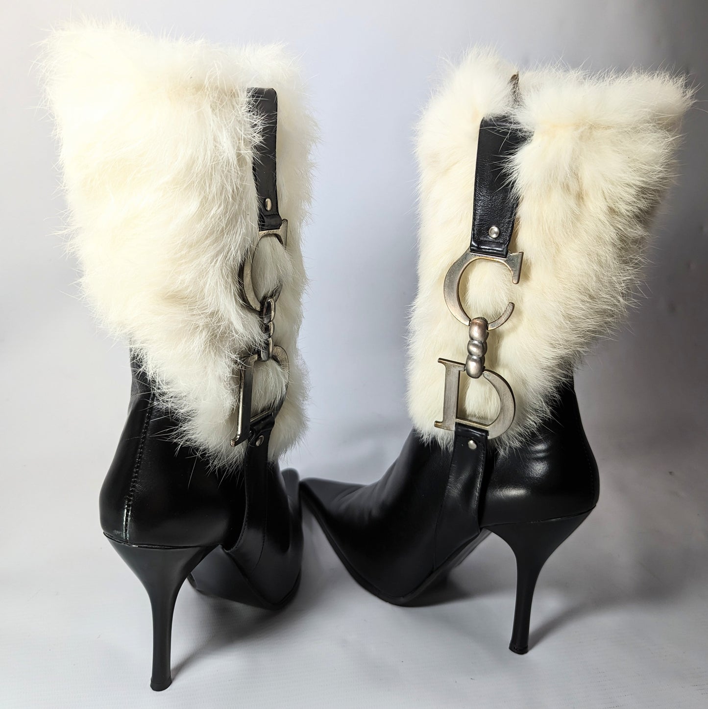 Bottes Dior par Galliano en fourrue - EU38|UK5|US7