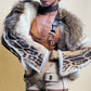 Roberto Cavalli leopard print sheepskin and fox fur jacket - F/W 2001