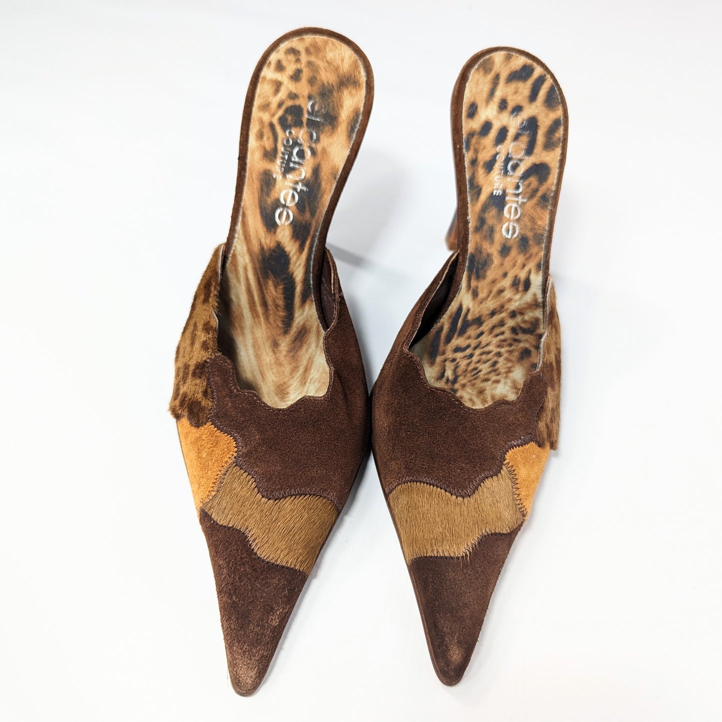 El Dantes mules patchwork suede animal print - EU39|UK6|US8