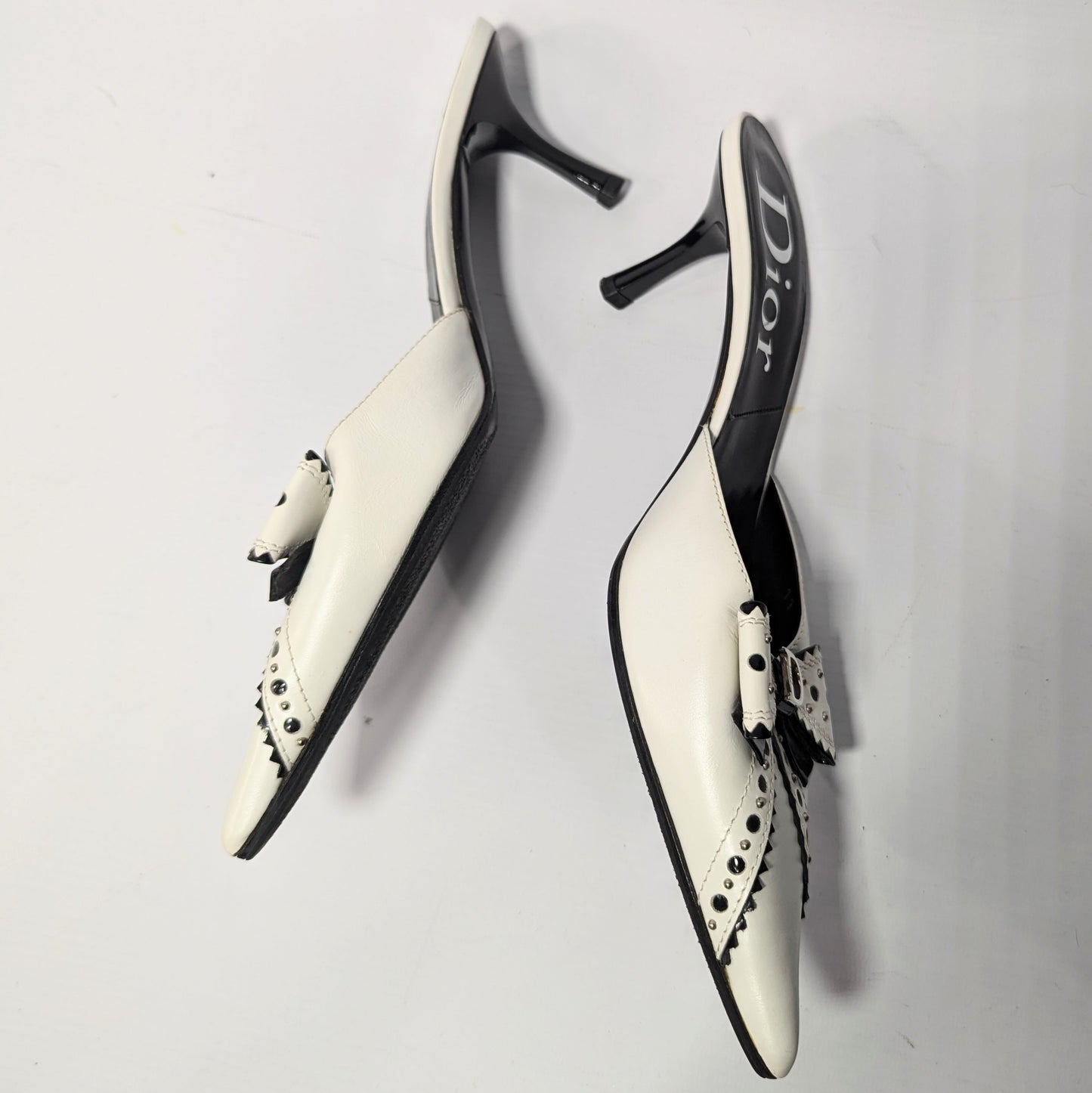 Dior by Galliano white mules - EU36|UK3|US5