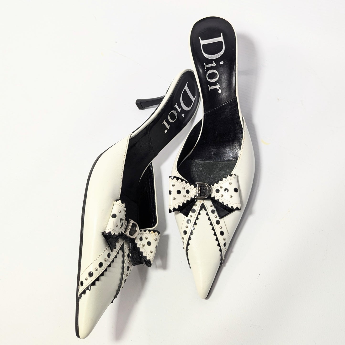 Dior by Galliano white mules - EU36|UK3|US5