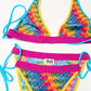 Dolce & Gabbana multi-colored monogram swimsuit