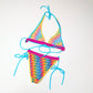 Dolce & Gabbana multi-colored monogram swimsuit