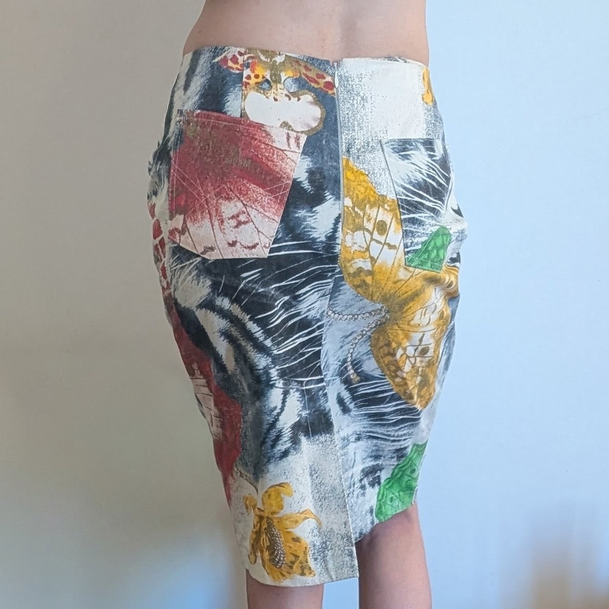 Roberto Cavalli "Butterfly" Skirt - M