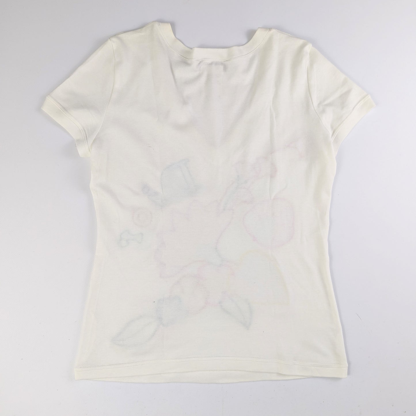 Dior embroidered V-neck t-shirt by Galliano - S