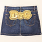 Dolce & Gabbana jeans miniskirt with rhinestones - M