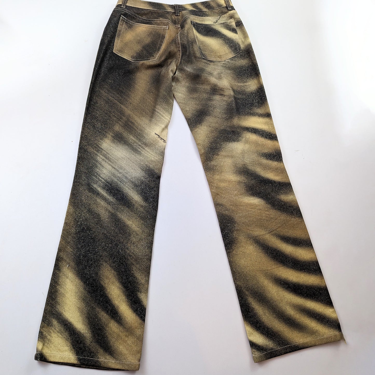 Roberto Cavalli tiger print jeans trousers - L